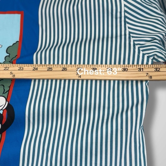 Disney Parks Mickey Mouse & Goofy Long Sleeve Button Up Shirt Mickey & Co. Sz 2X - Picture 6 of 11